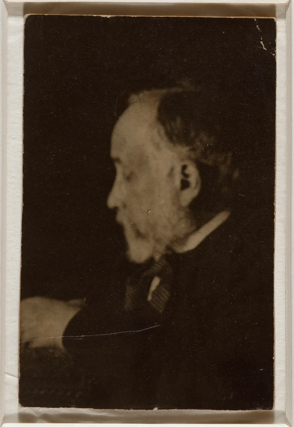Autoportrait (agrandissement, détail de Louis Halévy faisant la lecture à Degas) - Edgar Degas