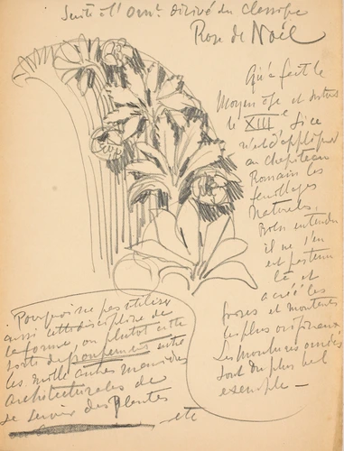 Eugène Grasset - Rose de Noël ou ellébore