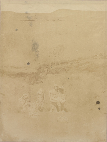 Théodule Devéria - Fouilles du Serapeum de Memphis - Statues grecques de l'exèdr...