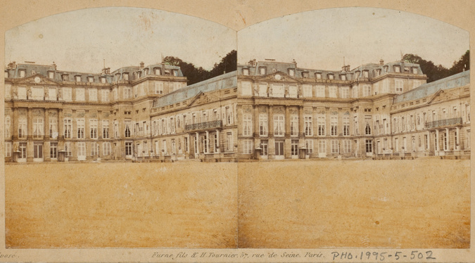 Furne fils & H. Tournier - Château impérial de Saint-Cloud, cour d'honneur, gran...