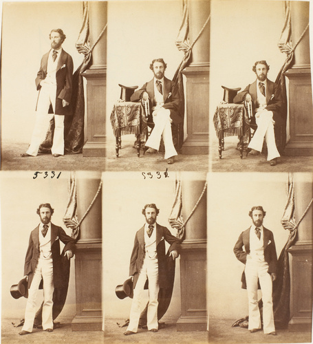 André Adolphe Eugène Disdéri - Sir Robert Bulwer-Lytton en six poses, quatre en ...
