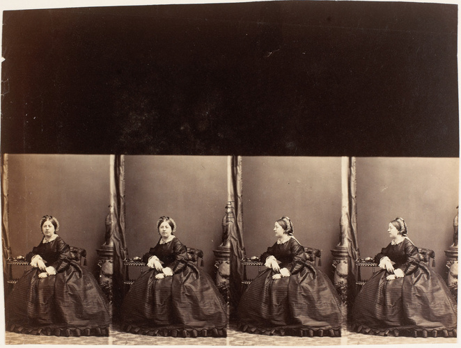 André Adolphe Eugène Disdéri - Mme. Boutourline assise, en quatre poses