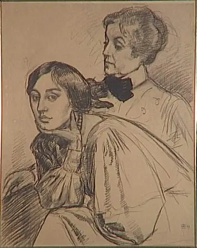 Théo Van Rysselberghe - Portrait de deux femmes