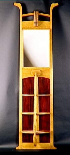 Paul Hamesse - Etagère murale avec miroir