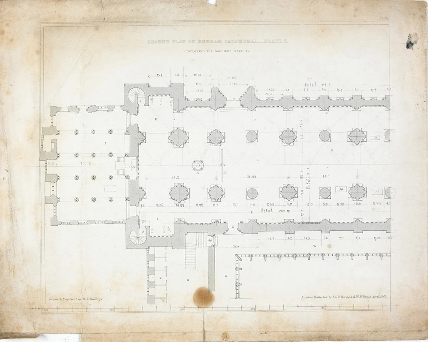 Victor Ruprich-Robert - Ground plan of Durham cathedral
