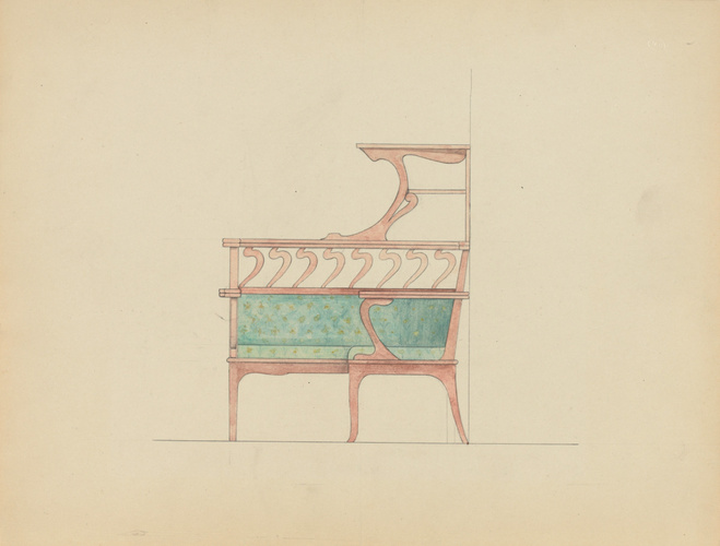 Eugène Belville - Banquette d'angle