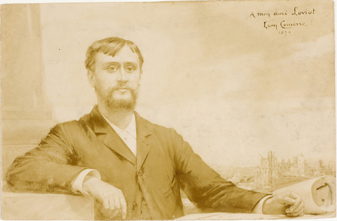 Anonyme - Portrait de l'architecte Edouard Loviot, par Léon Comerre : "Edouard L...