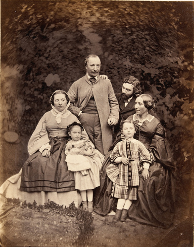 Achille Bonnuit - Portrait de famille au jardin