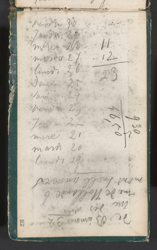 Johan Barthold Jongkind - Note manuscrite avec une adresse