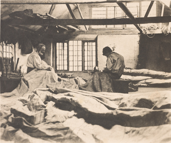Peter Henry Emerson-Dans l'atelier de voilerie