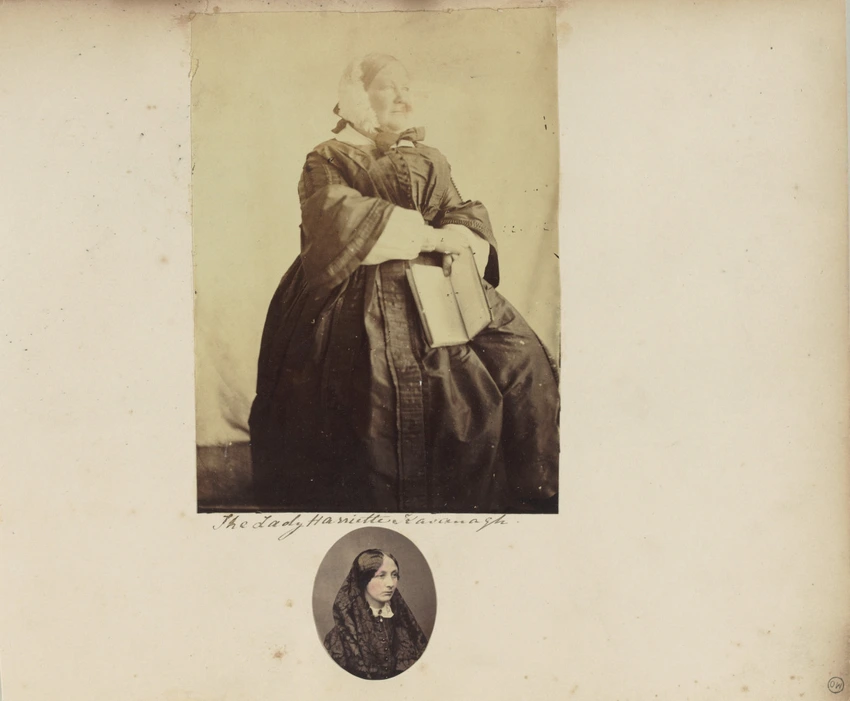 Deux portraits : Lady Harriette Kavanagh et une femme de profil en buste - Georgiana Louisa Berkeley