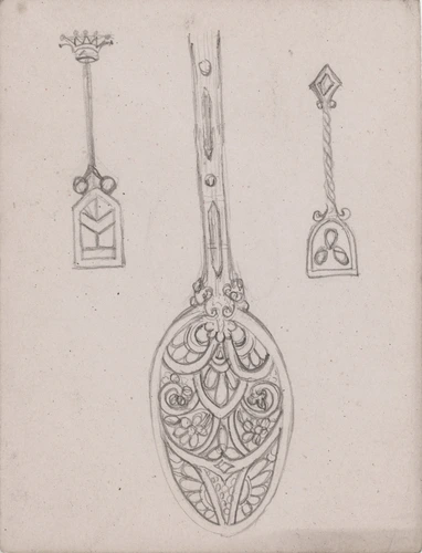 Cuillères à motif floral et végétal - Enguerrand du Suau de la Croix