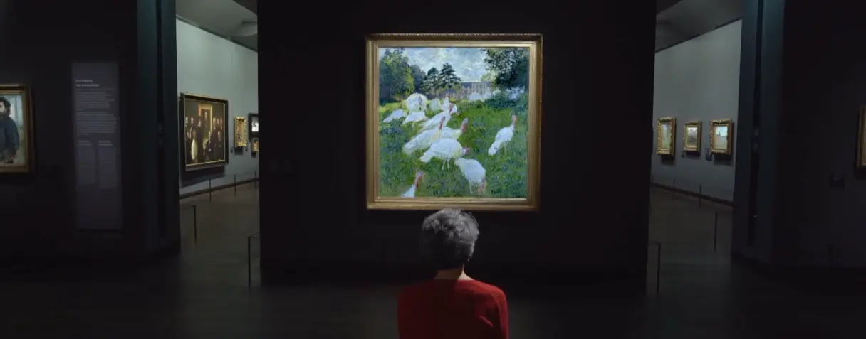 tableau, Claude Monet, Image du film « Quand les impressionnistes voulaient peindre les murs », en 1877