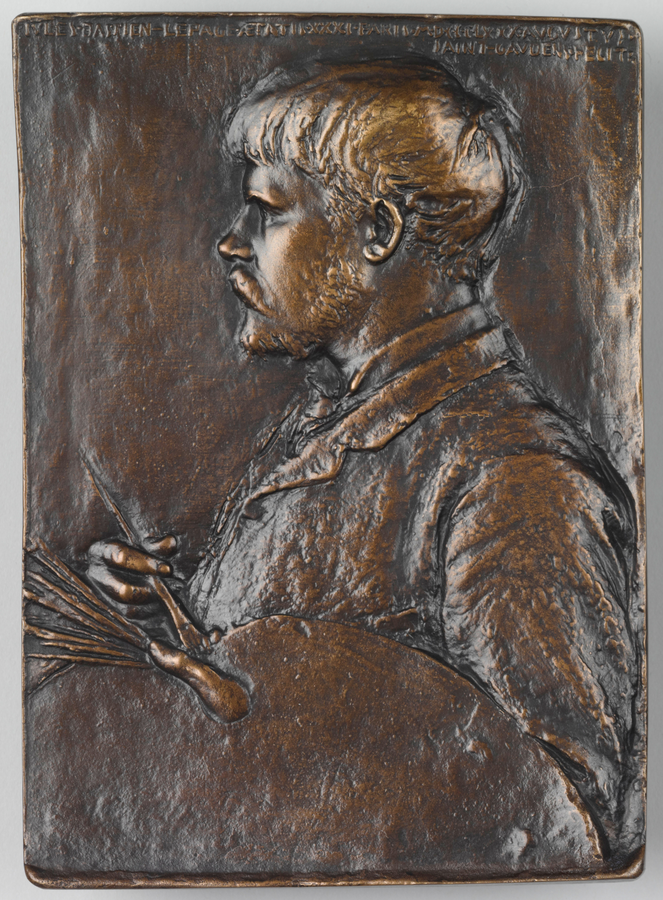 médaille, Augustus Saint-Gaudens, Jules Bastien-Lepage, en 1880