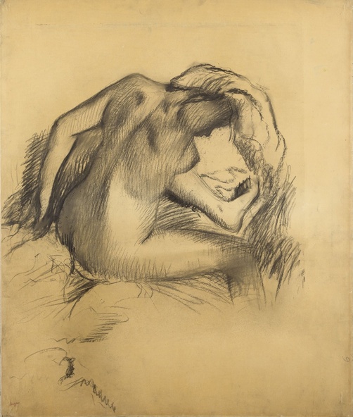Edgar Degas-Après le bain, femme s'essuyant