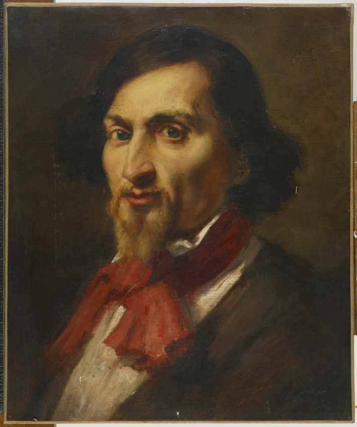 Portrait de l'écrivain Barbey d'Aurevilly - Gustave Ricard