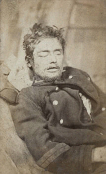Y. Bondy-Portrait de garde national mort au combat probablement réalisé dans un hôpital parisien