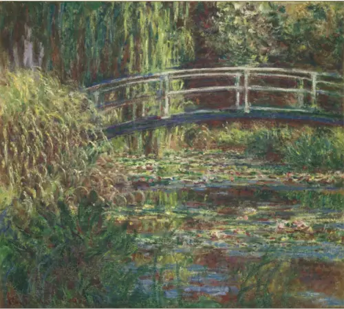 Le bassin aux nymphéas, harmonie rose, Monet, Claude