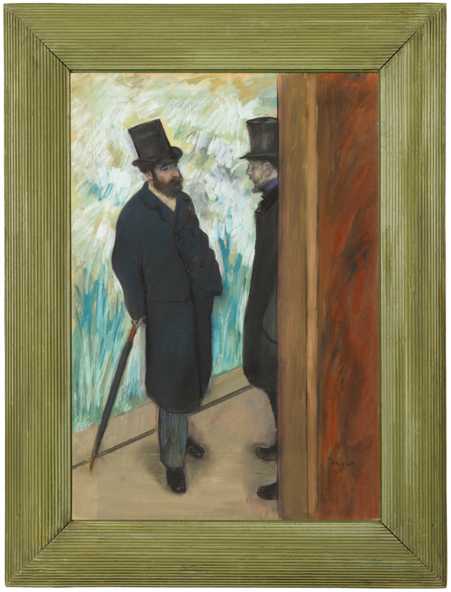 Ludovic Halevy et Albert Boulanger-Cavé dans les coulisses de l'Opéra - Edgar Degas