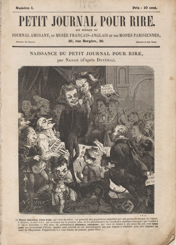 Petit Journal pour Rire, numéro 1 - Nadar