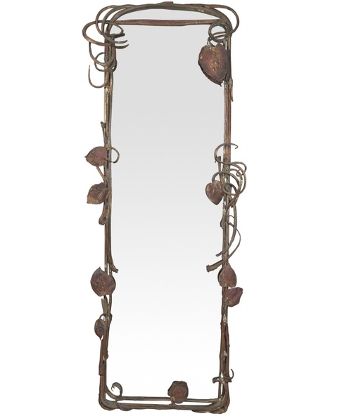 Claude Lalanne-Miroir aux branchages pour l'appartement de Yves Saint Laurent