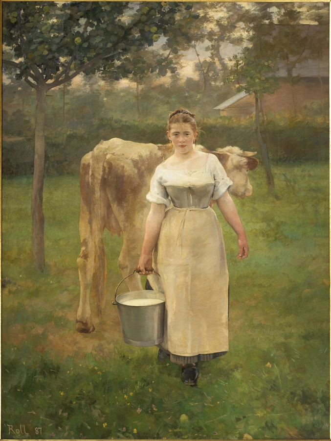tableau, Alfred Roll, Manda Lamétrie, fermière, en 1887