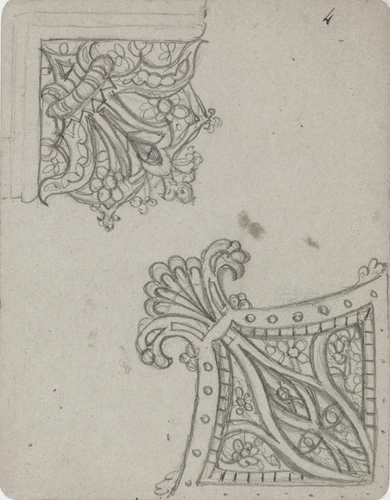 Deux ferrures à motif floral et végétal - Enguerrand du Suau de la Croix