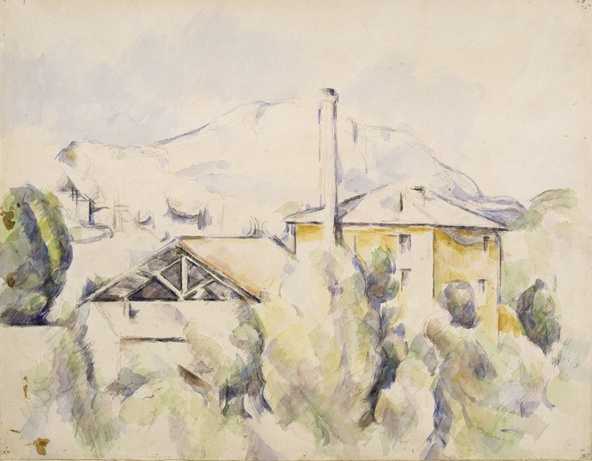 Paul Cézanne-Le four à plâtre (au fond la montagne Sainte-Victoire)