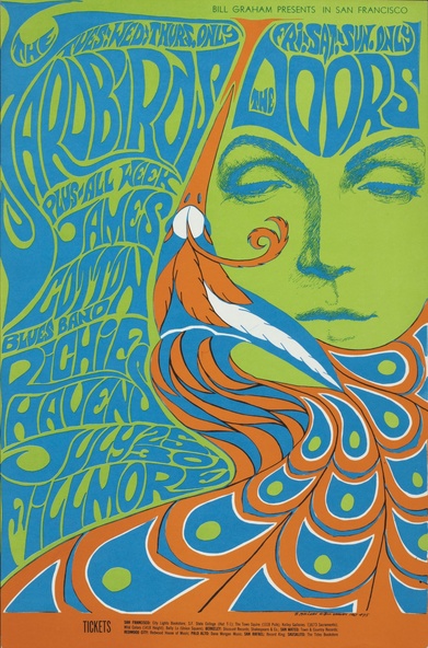 Bonnie MacLean-Affiche pour le concert The Yardbirds