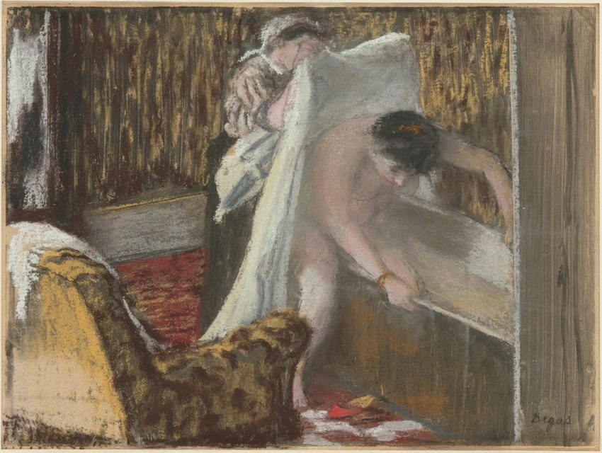 Femme sortant du bain - Edgar Degas