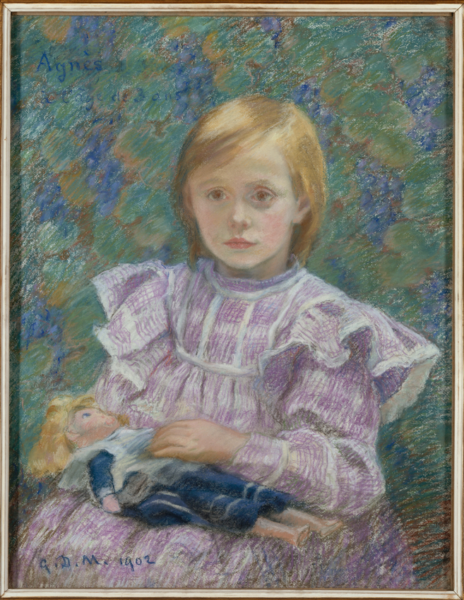 Portrait de sa fille Agnès à trois ans - Daniel de Monfreid