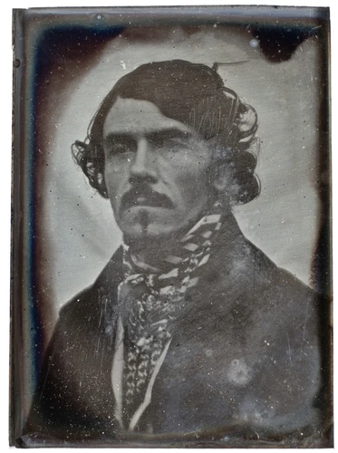 Portrait d'Eugène Delacroix de face, en buste - Léon Riesener