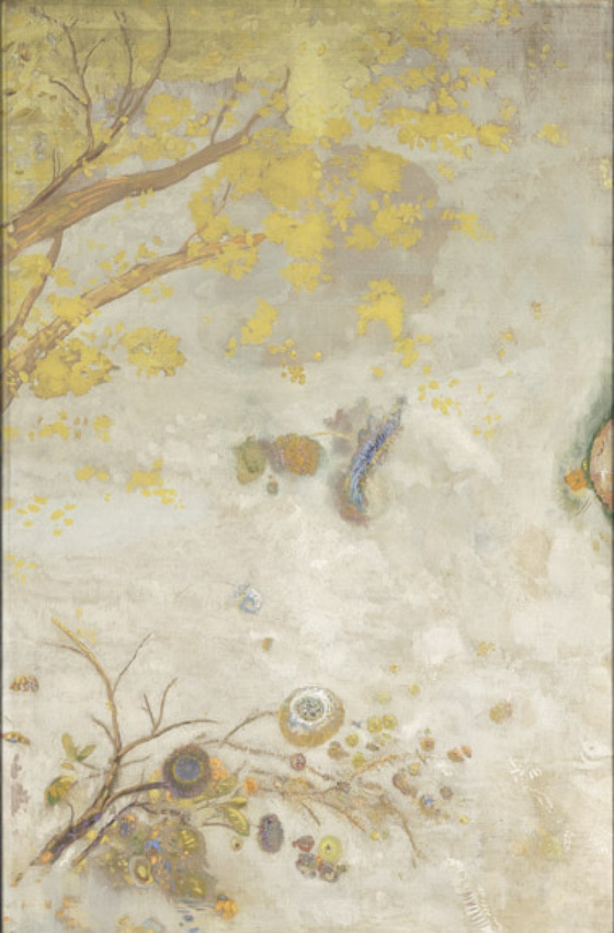 La Branche fleurie jaune - Odilon Redon