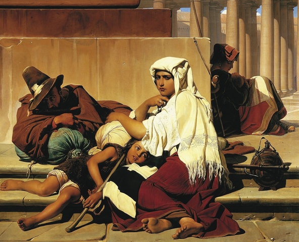 Paul Delaroche-Les pèlerins à Rome