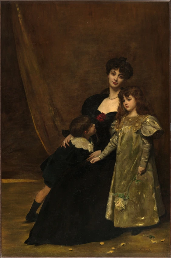 Madame Feydeau et ses enfants - Carolus-Duran