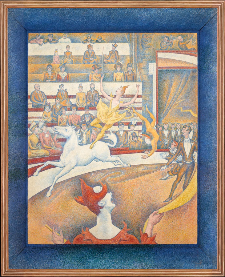 tableau, Georges Seurat, Le cirque (détail), en 1891