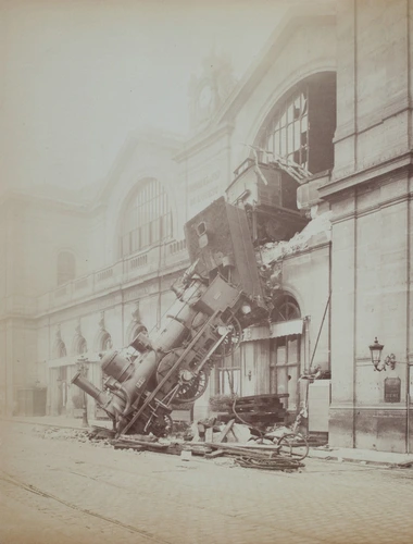 Accident à la gare de l'Ouest, Paris, 22 octobre 1895 - Neurdein frères