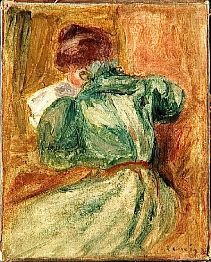La Liseuse verte - Auguste Renoir