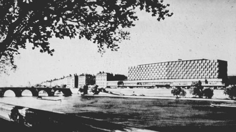 Projet Guillaume Gillet-René Coulon pour la construction d'un hôtel à l'emplacement de la gare