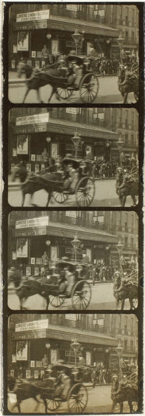 Plaque 20, film 250, Londres, entrée du cinématographe - Auguste Lumière