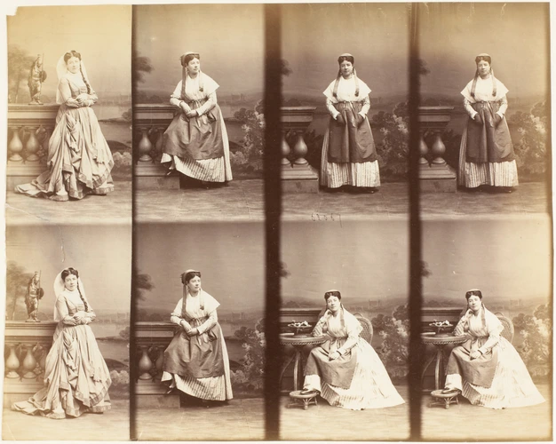 Mme Augustine Perreau en huit poses - André Adolphe Eugène Disdéri