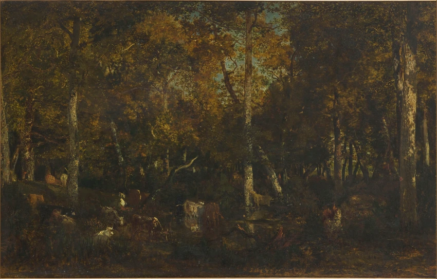 Intérieur de forêt - Théodore Rousseau