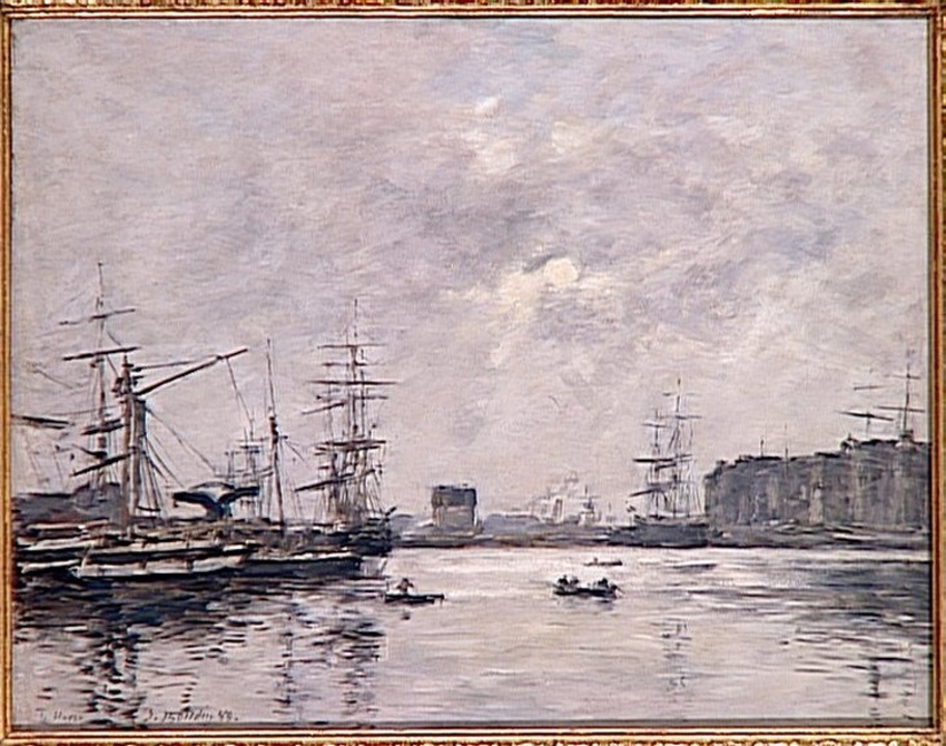 Le Port du Havre, bassin de la Barre - Eugène Boudin