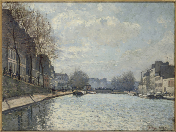 Alfred Sisley-Vue du Canal Saint-Martin
