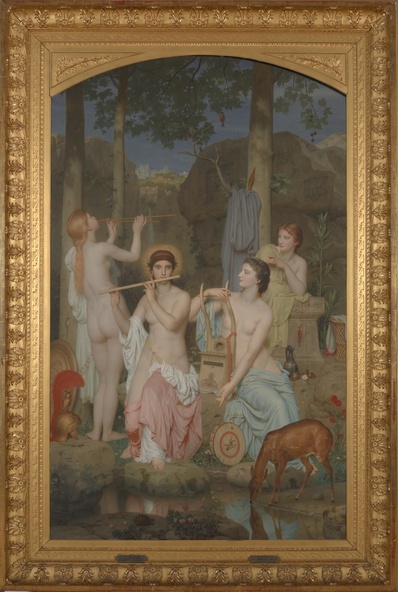 Charles Gleyre-Minerve et les Grâces