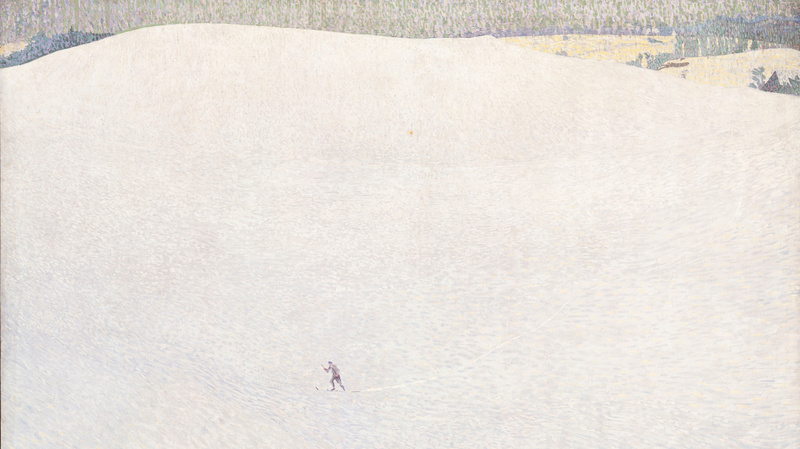 Paysage de neige, dit aussi Grand hiver (en 1904), Amiet, Cuno