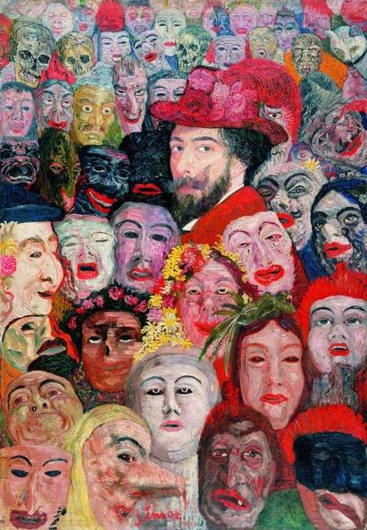 James Ensor-Ensor aux masques