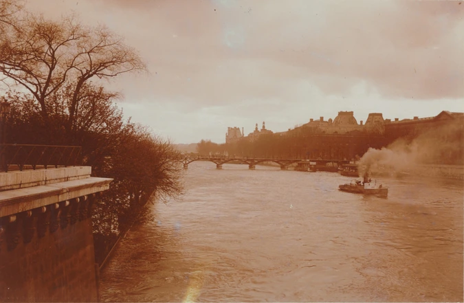 La Seine vue depuis le square du Vert-Galant, à Paris - Charles Augustin Lhermitte