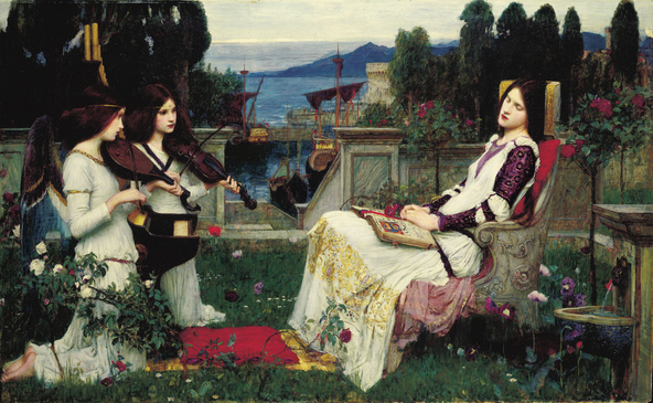 John William Waterhouse-Sainte Cécile (Saint Cecilia)