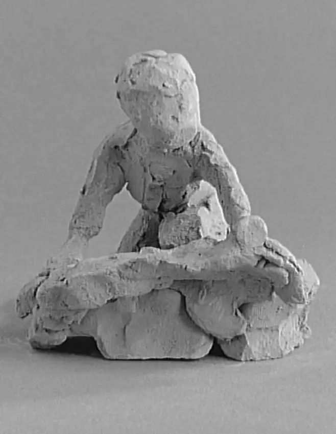 Enfant accroupi jouant - Jean-Baptiste Carpeaux